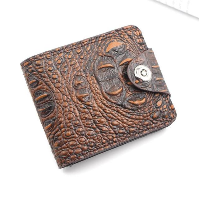 Alligator Skin Pattern Bifold Wallet