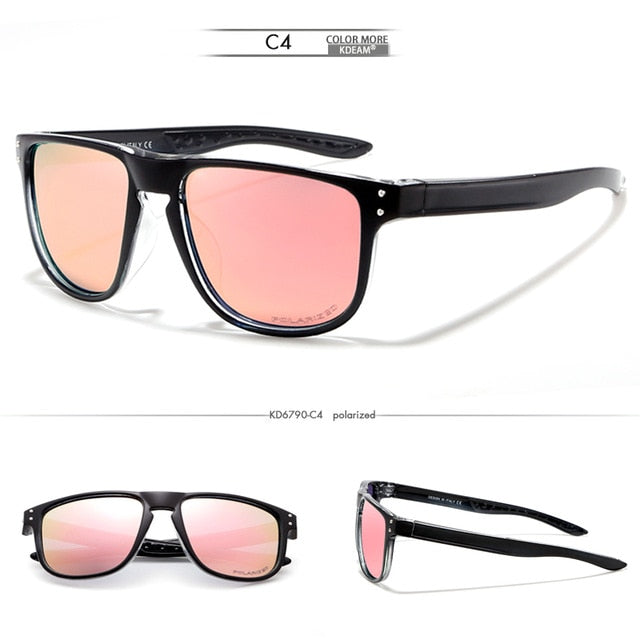Square Lightweight Polarized Casual Simple Style Men Sunglasses