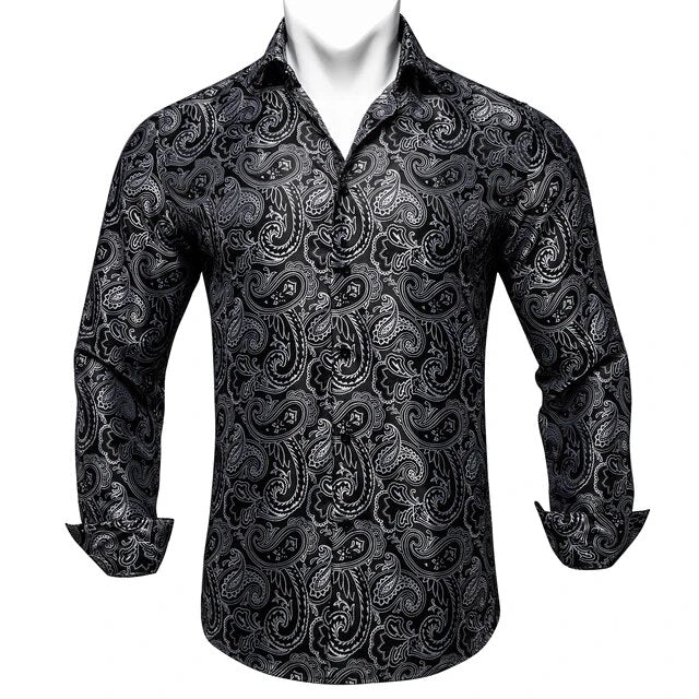 Paisley Silk Dress Shirt