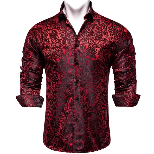 Paisley Silk Dress Shirt