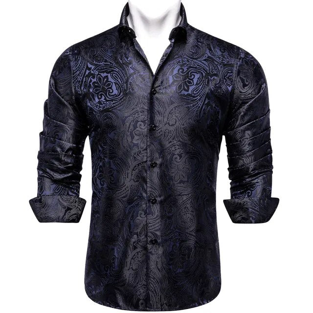 Paisley Silk Dress Shirt