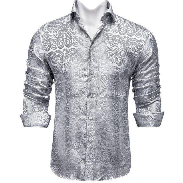 Paisley Silk Dress Shirt