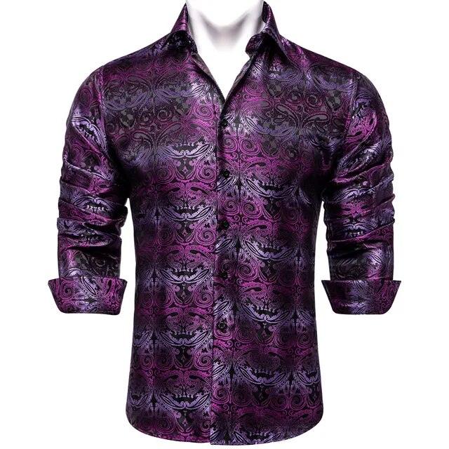 Paisley Silk Dress Shirt