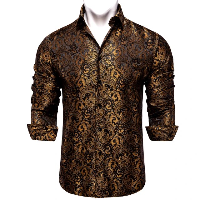 Paisley Silk Dress Shirt