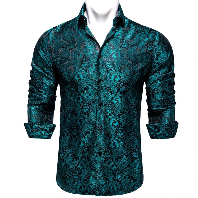 Paisley Silk Dress Shirt