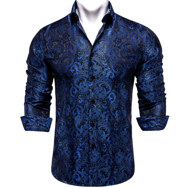 Paisley Silk Dress Shirt
