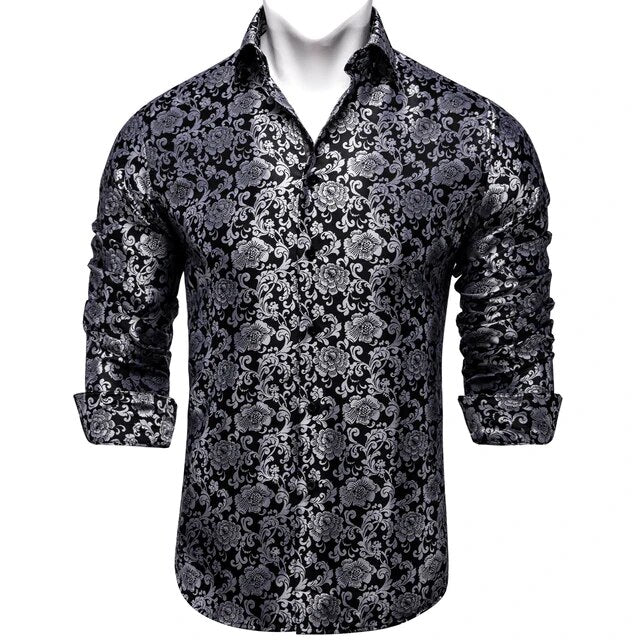 Paisley Silk Dress Shirt
