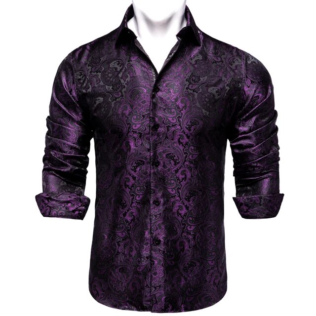 Paisley Silk Dress Shirt