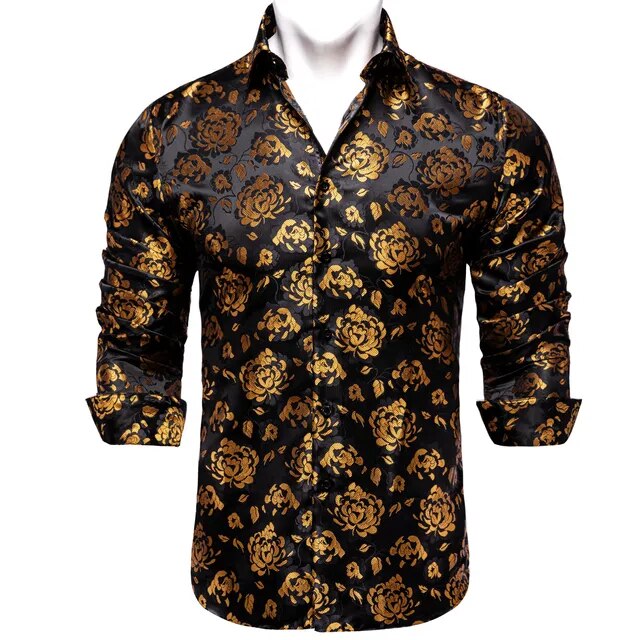 Paisley Silk Dress Shirt
