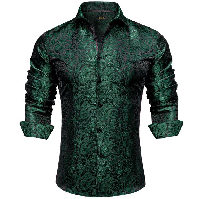 Paisley Silk Dress Shirt