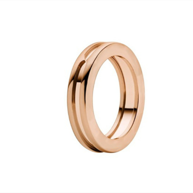 Minimalist Deep Center Metal Ring