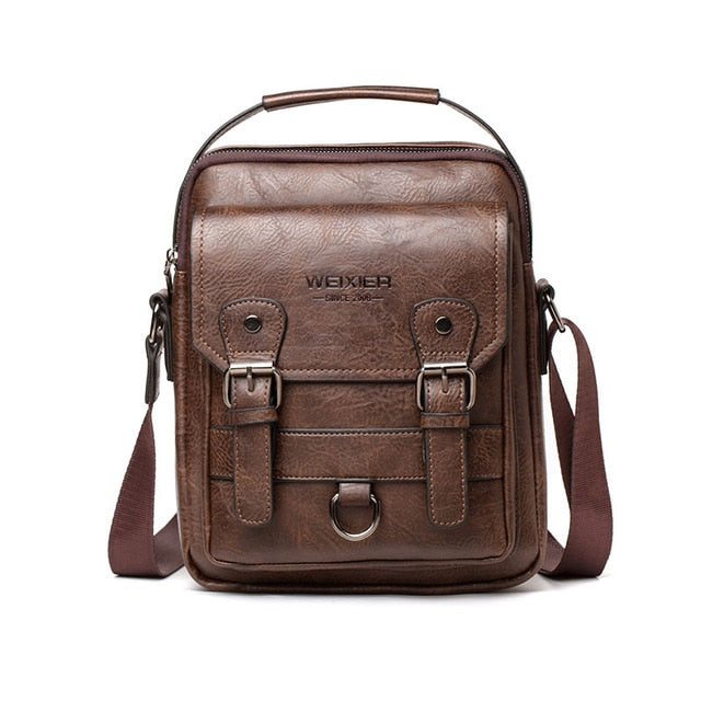 PU Leather Straps Decorated Multifunction Shoulder Bags