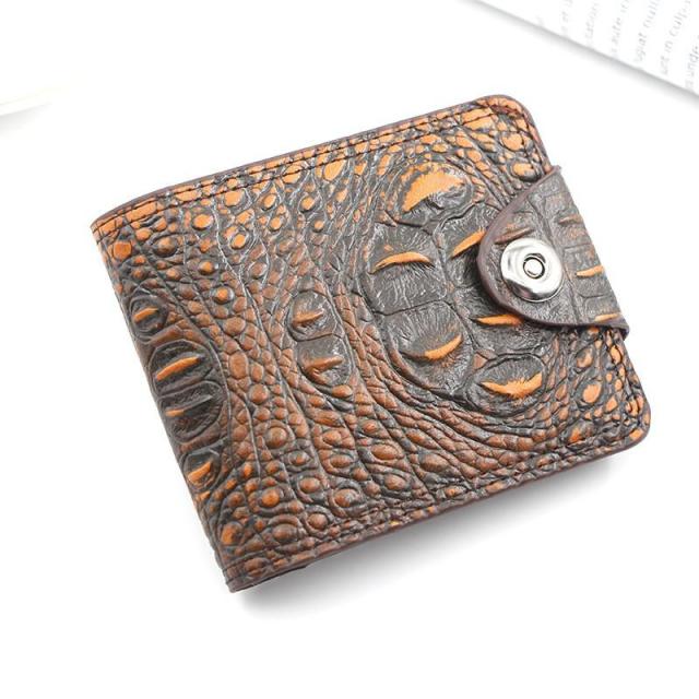Alligator Skin Pattern Bifold Wallet