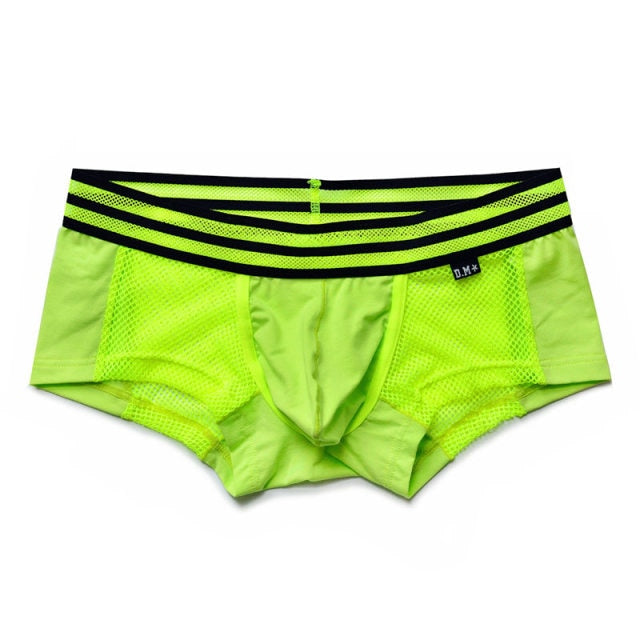 Monocolor Fishnet See Through Mesh Boxer