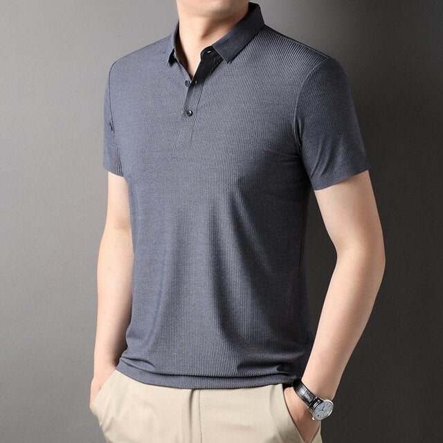 Solid Short Sleeve Plain Polo Shirt