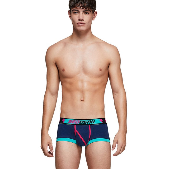 Solid Multi-Color Striped Man Boxers