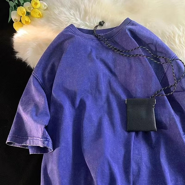 Casual Combed Cotton Oversize T-Shirt