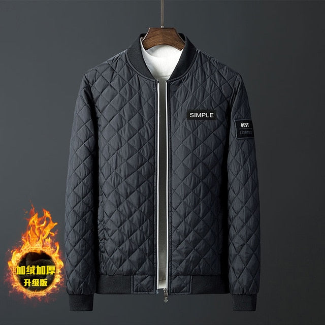 Argyle Diamond Stitching Jacket