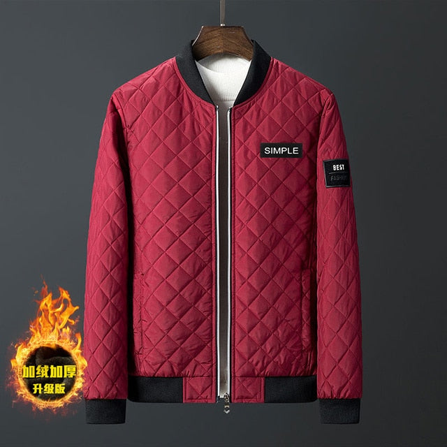 Argyle Diamond Stitching Jacket
