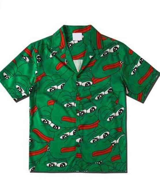 Casual Printed Modern Art Decoration Cotton Shirts