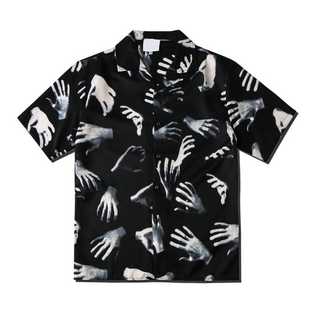 Casual Printed Modern Art Decoration Cotton Shirts