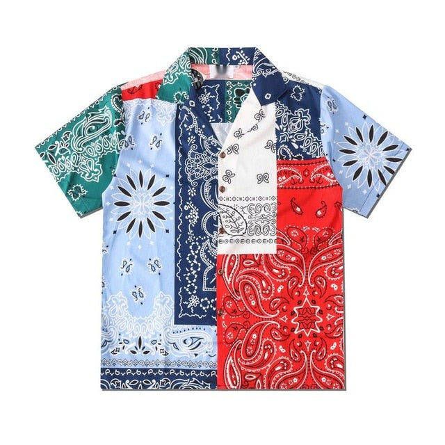 Casual Printed Modern Art Decoration Cotton Shirts