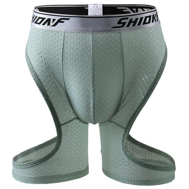 Solid Color Sporty Hollow Side Brief