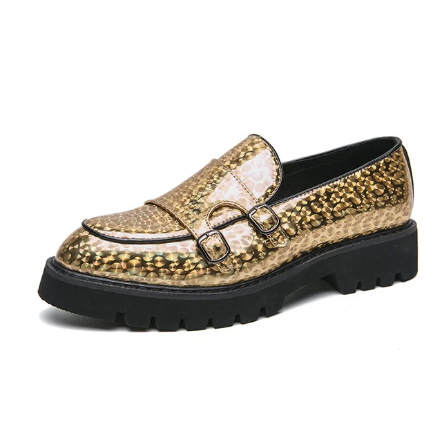 Thick Sole Animal Pattern Loafers