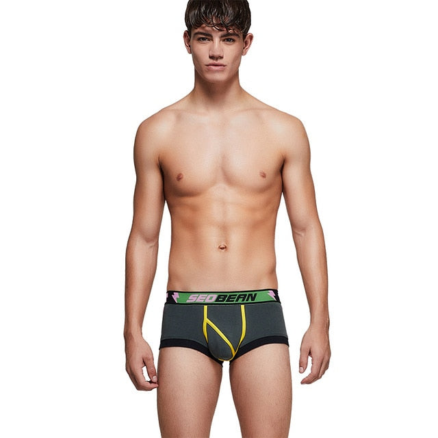 Solid Multi-Color Striped Man Boxers