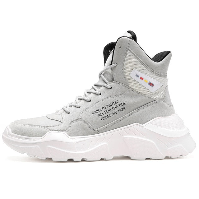 Manly Look High Top Leather Shoe