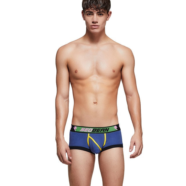 Solid Multi-Color Striped Man Boxers