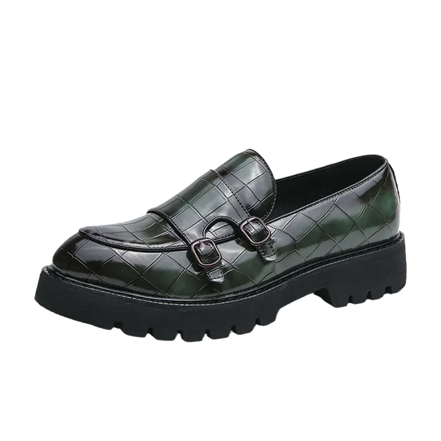 Thick Sole Animal Pattern Loafers