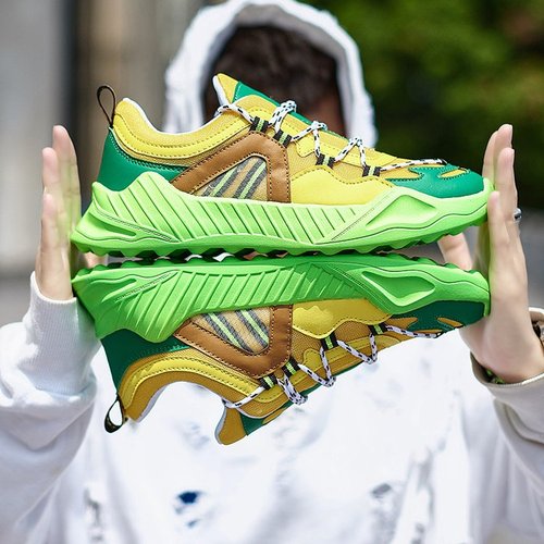Colorful Summer Casual Mesh Chunky Breathable Men Sneaker