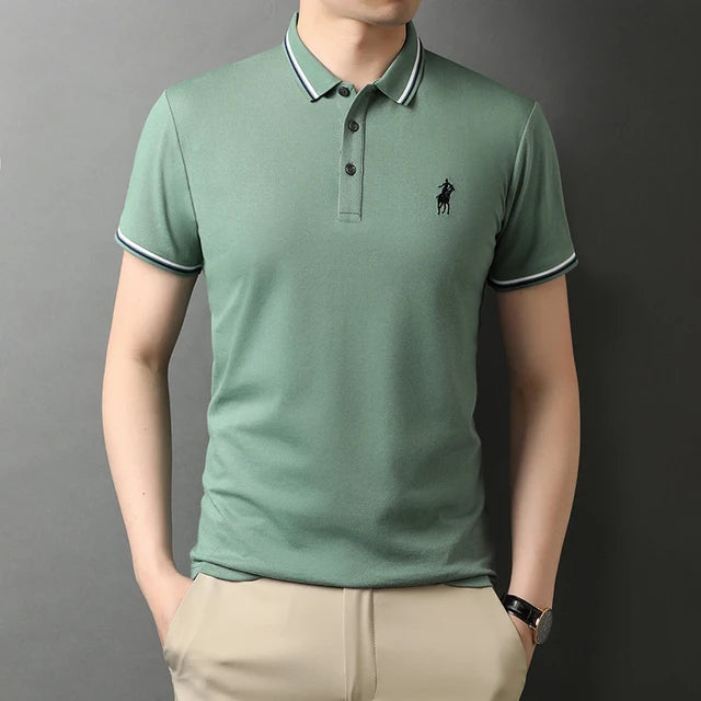 Embroidery Logo Solid Color Polo Shirt