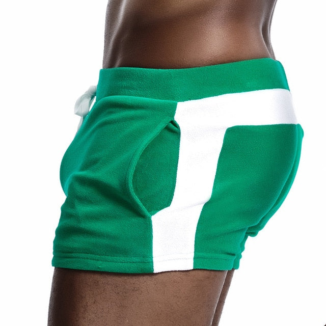 Solid Side Lined Style Sporty Shorts