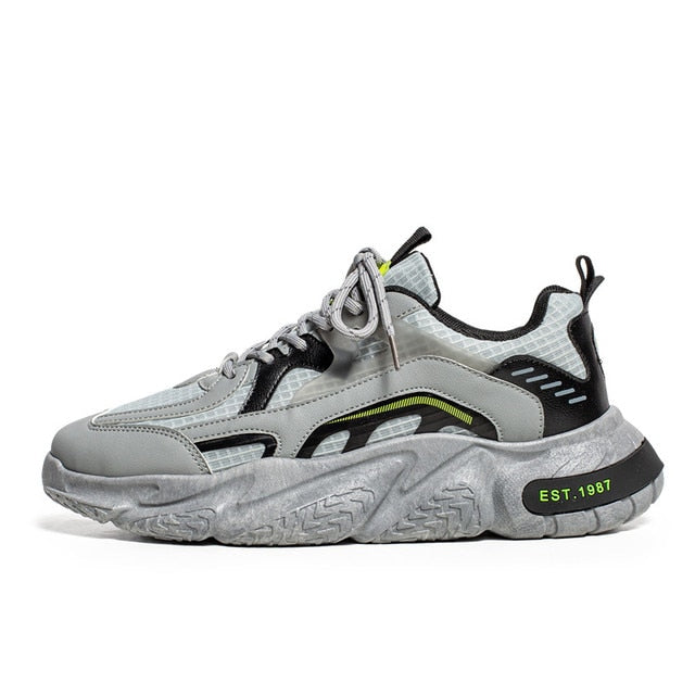 Hip-Hop Mixed Color Air Mesh Sneakers