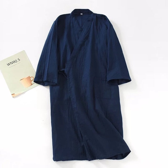 Printed Thin Cotton Sleeping Robe