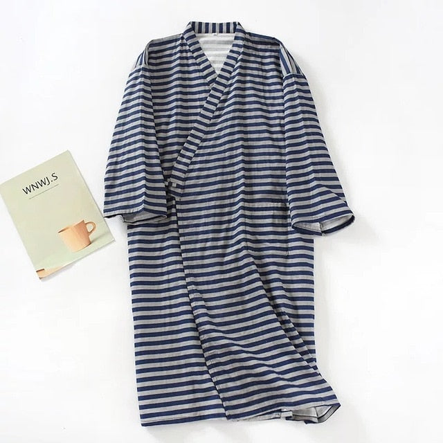 Printed Thin Cotton Sleeping Robe