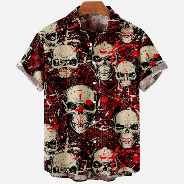 Printed Pattern Short Sleeve Shirt