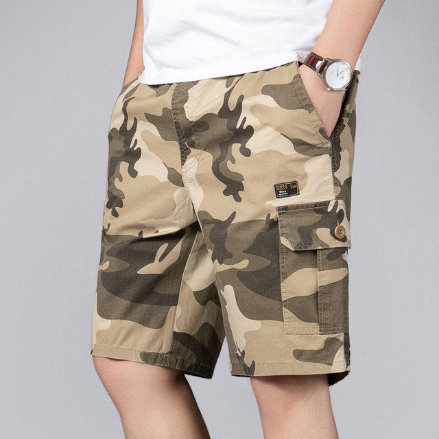 Multi-Pocket Military Cargo Short