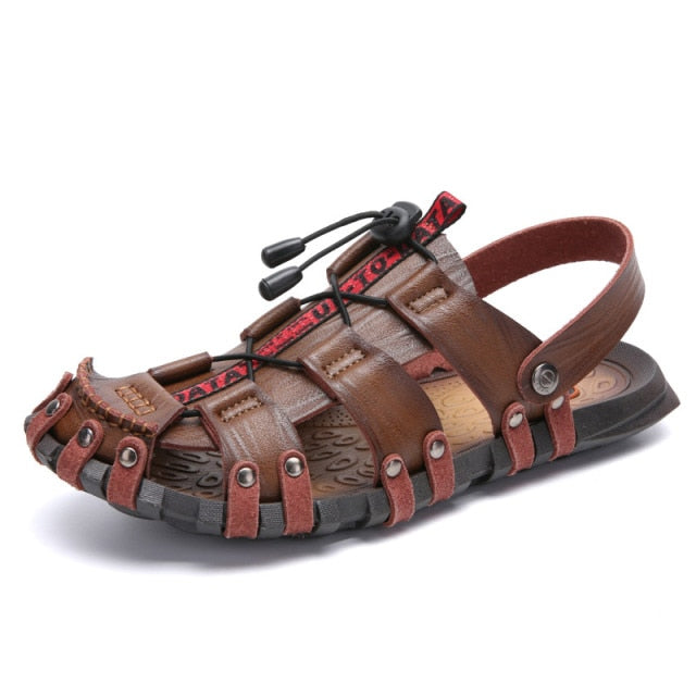 Genuine Leather Gladiator Style Sandals