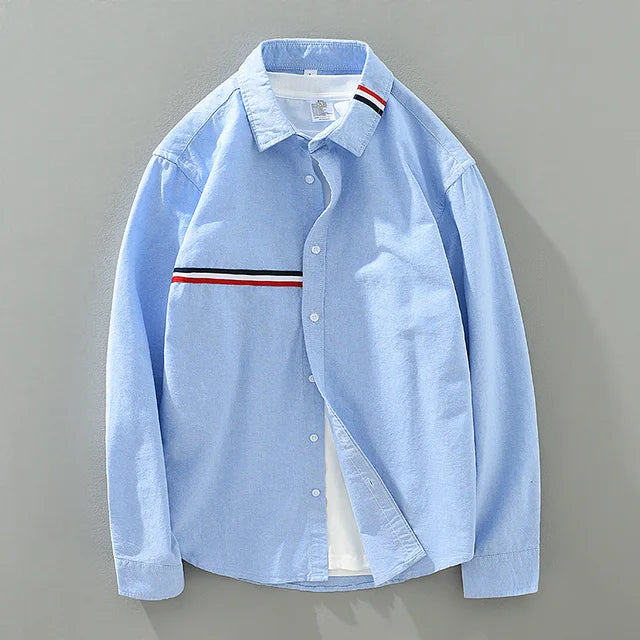 Cotton Oxford Striped Shirt