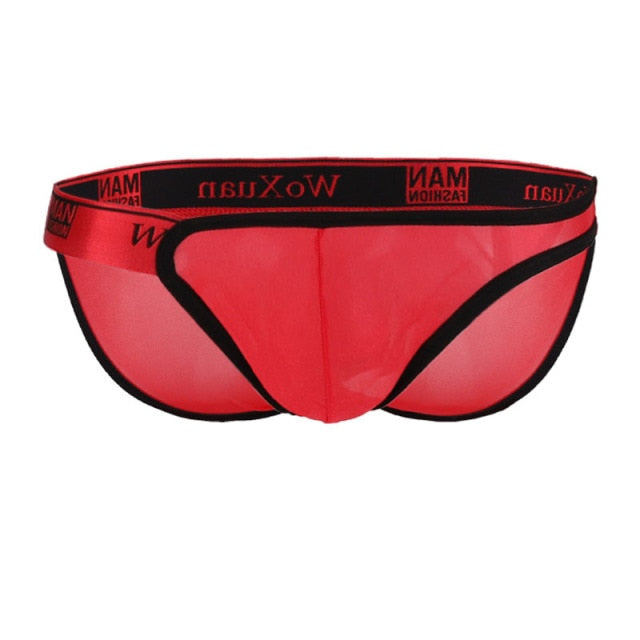 Single Slide See Through Stripes Brief