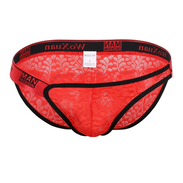 Single Slide See Through Stripes Brief