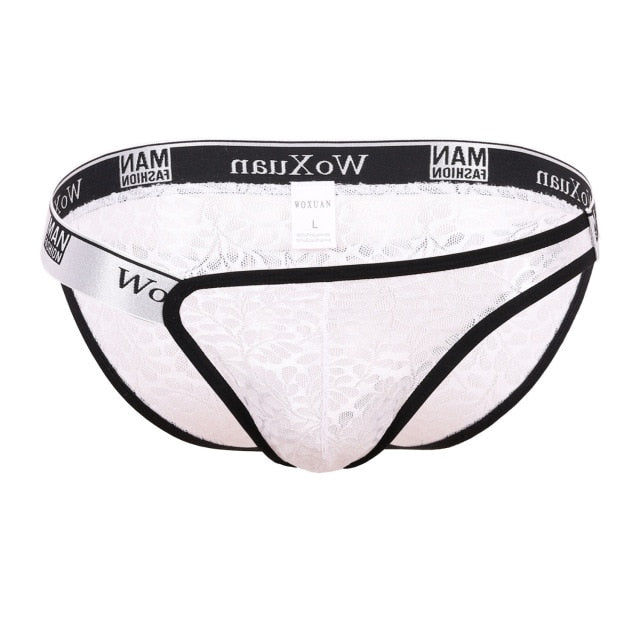 Single Slide See Through Stripes Brief