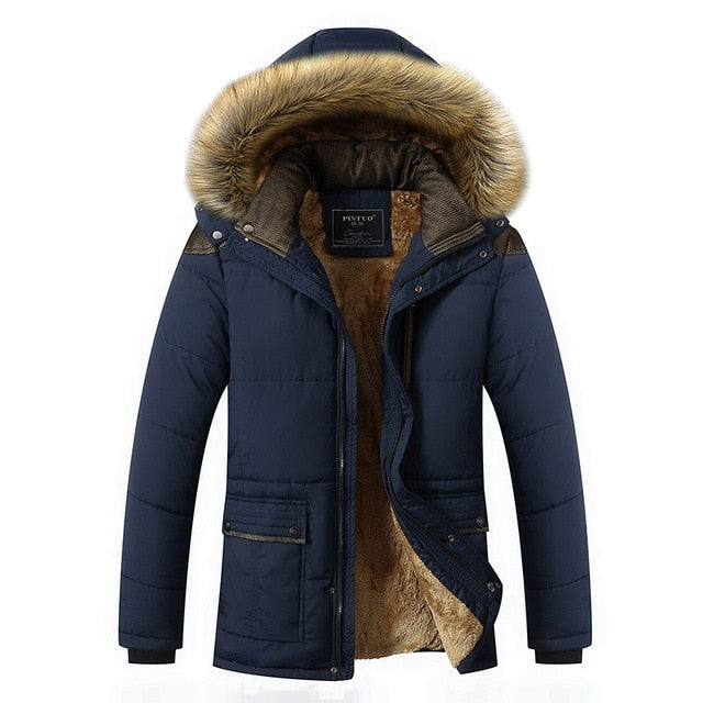 Fur Hooded Cotton Parka