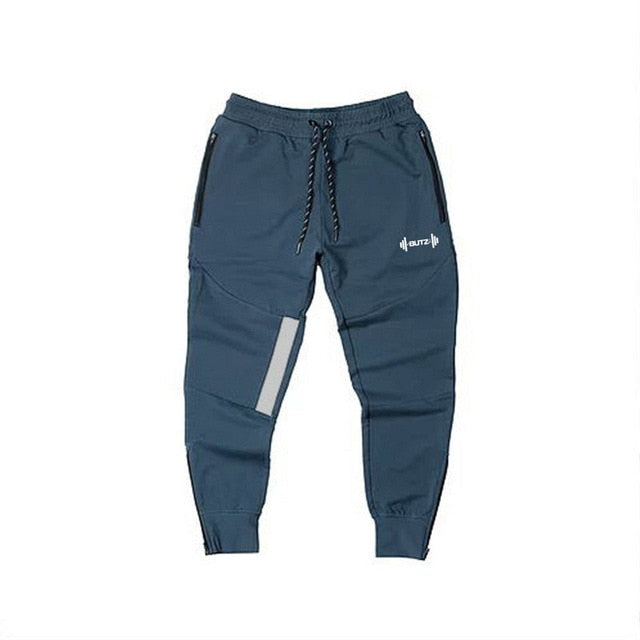 Casual Elastic Waistband Fitness Training Style Men Sweatpants