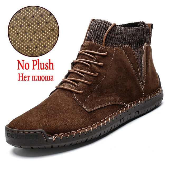 Thick Plush Warm Suede Ankle Boots