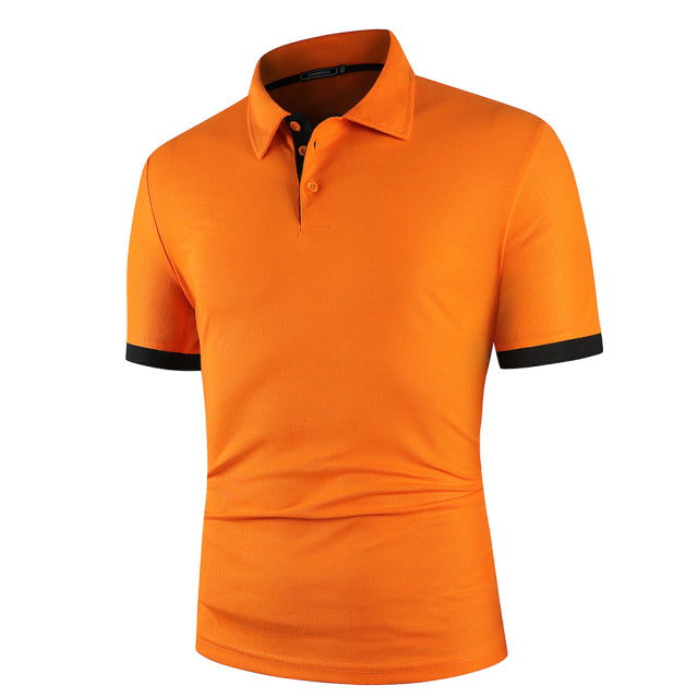 Contras Lining Short Sleeve Polo Shirt