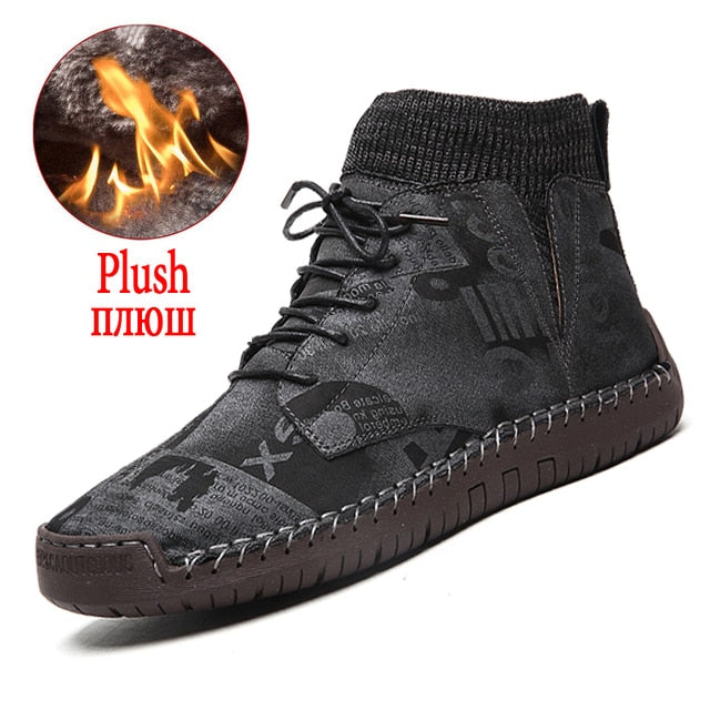 Thick Plush Warm Suede Ankle Boots